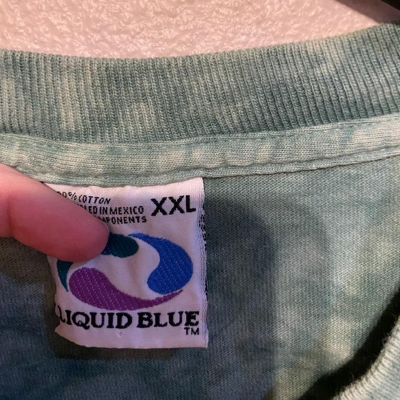 Vintage Liquid Blue Green Bay Packers T-shirt - Picture 2 of 4